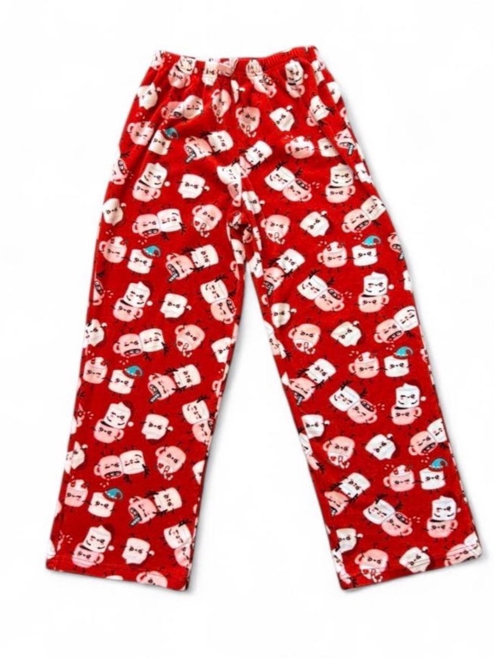 💜$5 BUNDLED- Cozy Red Hot Cocoa & Marshmallow Printed Women's Pajama Pants